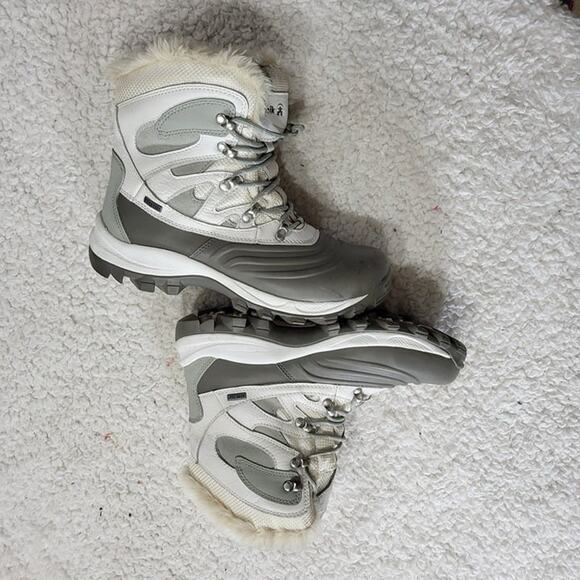 Kamik Waterproof Winter boots  white grey size 9 - Picture 4 of 6